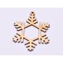 L943- Decupaj din lemn, Winter snowflake  9.5x8.5 cm - 1 buc