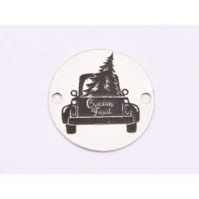 E1872 GS Link Ag 925 Christmascar, 12mm - 1 buc