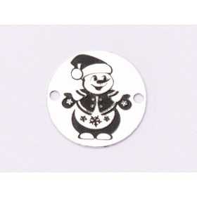 E1878 GS Link Ag 925 Snowman, 12mm - 1 buc