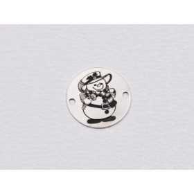 E1897 GS Link Ag 925 Snowman, 12mm - 1 buc