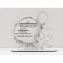 L975 -Decupaj MDF cu nume "Vreti sa fiti nanutii mei" 19x21 cm  -1 buc