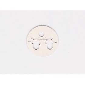 E1945 N Link Ag 925 "Mom of two" 13mm- 1 buc