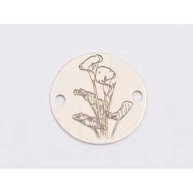 E1964 G Link Ag 925 "Floare stilizata M8" 12mm- 1 buc