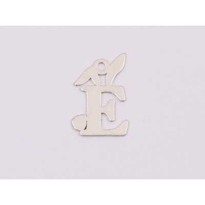 E1981 N Pandant Ag 925  litera si urechi de iepuras 10x15 mm, - 1 buc