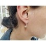 G1847-Cercei argint tortita deschisa drop earrings 22mm  -1 buc