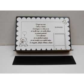 L1104 -Decupaj MDF "Dragii mei nasi" 30x25cm  -1 bucata