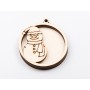 L1129-Glob 3 straturi 9x8 cm Snowman -  1 buc