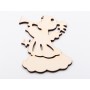 L1133-Figurina din lemn Ingeras  10x7.5 - 1 buc