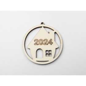 L1159-Glob Casuta 2024  - 7cm - 1 buc