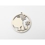 L1161-Glob peisaj de iarna personalizabil, 7 cm  1 buc
