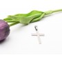C019-Charm cruce inox cu agatatoare  1buc
