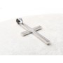 C019-Charm cruce inox cu agatatoare  1buc
