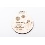 L1163-Glob Primul Craciun personalizabil, 10 cm  1 buc