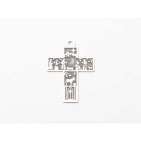 E2041 G Charm Cruce "Nasterea Domnului" Ag925 1 buc