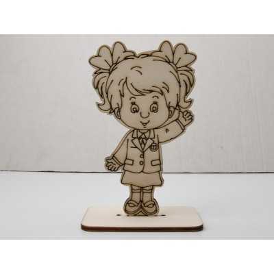 L1168-Decoratiune fetita cu suport  15x8 1buc