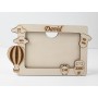 L1202- Tablou / rama foto lemn Date nastere  20x12cm