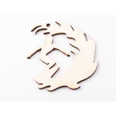 L1205-Decoratiune Surfer 8x7.5cm   -1 buc