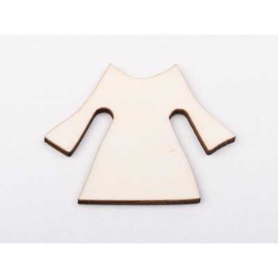L1259-Decupaj lemn 4.5*6cm Iie traditionala  -1 buc