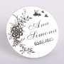 S0016-G Pandant argint pentru eveniment special cu motiv floral 22mm
