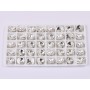 P4572-Austria Rivoli Round Stone, 18mm, Crystal Silver Foiled - 1 buc