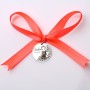 Pandant de 22mm din argint pentru botez - Port traditional (fată)