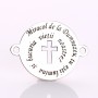 E2145 G - Link din argint "Miracol de la Dumnezeu"