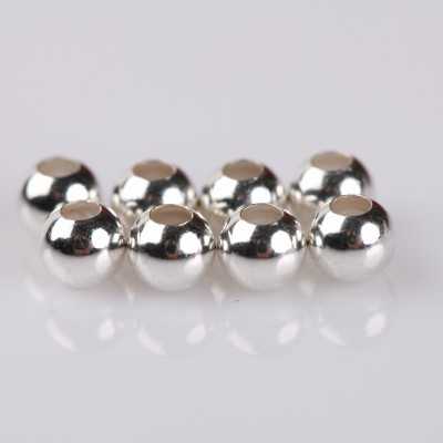 Bilute din argint 4mm gaura 1.5mm