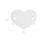 G1770 N Link argint 925 inimioara 10x12mm grosime 0.50mm