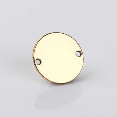 AL0035 - Banut cu 2 gauri link pentru bratara din alama 22 mm
