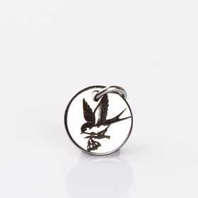 Banut gravat din inox - Martisor randunica