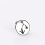 S195 - Banut gravat din inox - Martisor ghiocel - 10mm