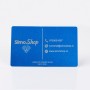 S196 - Carte de vizita personalizata din aluminiu (albastru)