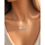 Lantisor cu Nume din Argint 925 Personalizat - Scris Cursiv Indraznet (V1)