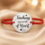 Pandant din argint 925 personalizabil pentru bratara Teaching is a work of Heart 16.5mm 0.3mm G0633 GS