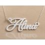 Lănțișor cu Nume din Argint 925 Personalizat V32 – cu Lanț și Cutie Cadou
