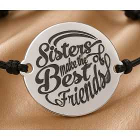 Bratara din Argint 925 Sisters Make the Best Friends 16.5 mm S0400 S0400