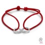 G1232-Charm link infinit din argint 19.5x7.9mm cu loc pentru cristale 1028