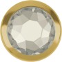 2434-Swarovski Elements 2078/H  Silver ShadeS-Foiled Hotfix SS34 7mm  GR-Gold Ring