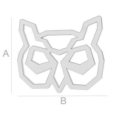G0295-Charm argint 925 iepure 27MM-1 buc