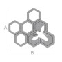 G1891-Pandant/link  Fagure miere Argint 925-1buc