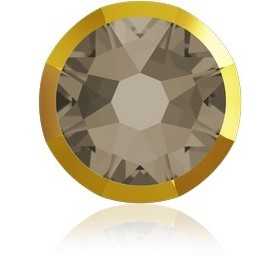 P3530-Swarovski Elements 2088/I Greige Dorado Z Foiled 7mm-1buc