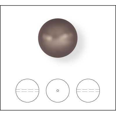 2264-Swarovki Elements 5810 Crystal Velvet Brown Pearl 2mm-1buc