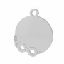 G229-Charm banut  argint 17.50x14.60mm cu infinit 1 buc