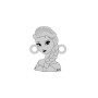 E0019-Printesa Elsa din argint 16mm x13mm  0.33mm