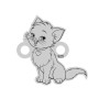 Marie pussycat din argint 16mm x16mm  0.4mm