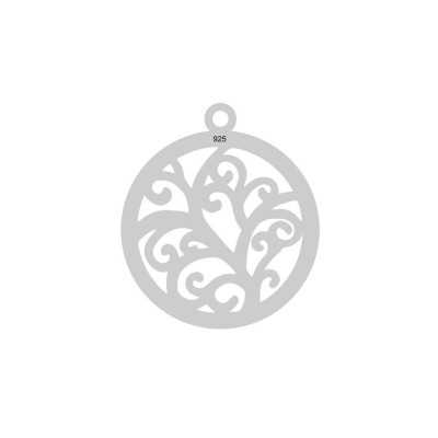 E0035-Charm copacul vietii 16x16mm 0.33mm