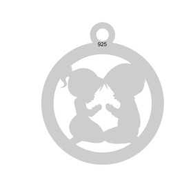 E0051-N-Charm copii rugandu-se 16.5mm 0.33mm