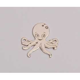E0103-G-Link decupat argint 925 Caracatita 15x15mm 0.5mm
