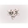 E0030-Bubbles din argint 18mm x17mm  0.50mm 1 buc