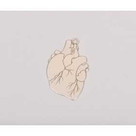 E0190-G-Charm inima din argint 925 20x13.5mm 0.4mm grosime
